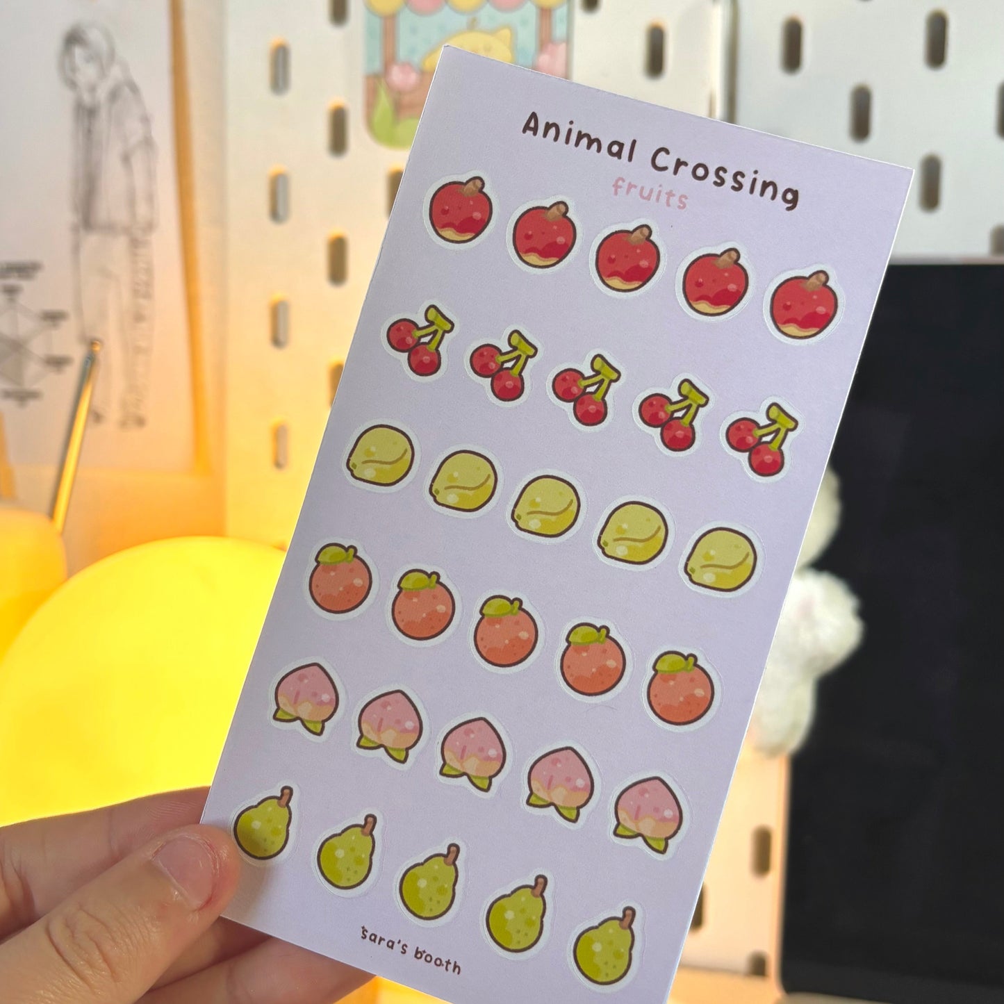 Fruits sticker sheet