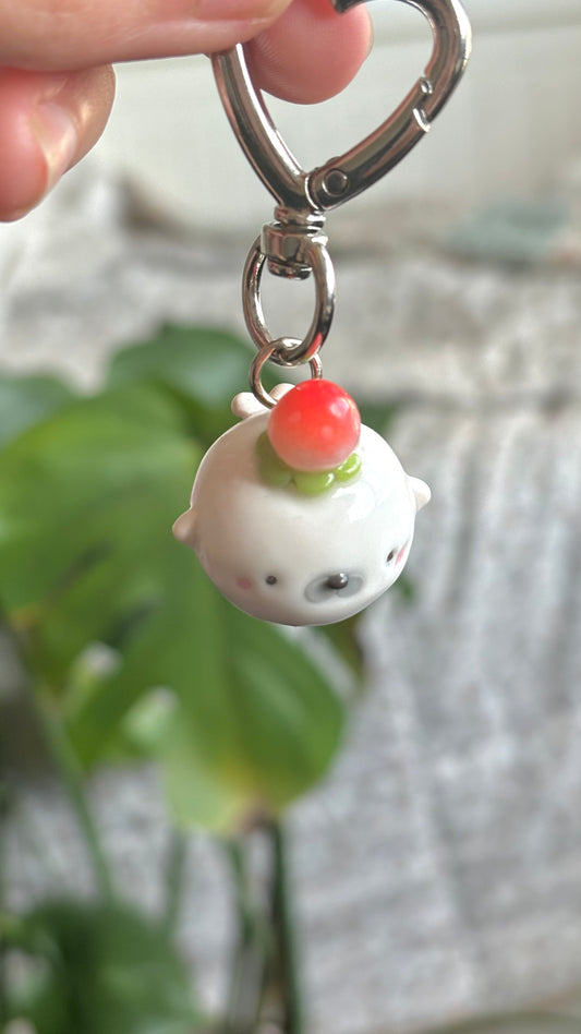 Strawberry Seal Keychain