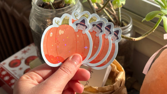 Pumpkin Cat sticker
