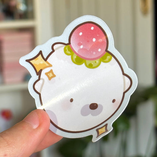 Strawberry seal sticker