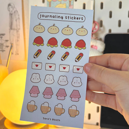 Journaling sticker sheet