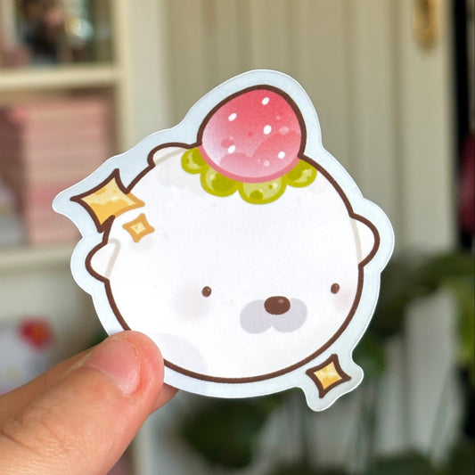 Strawberry seal sticker