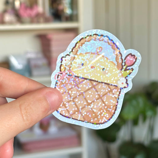 Spring Noy holographic sticker