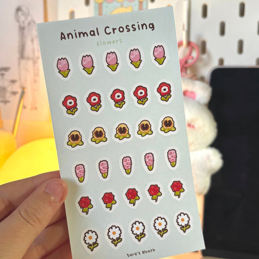 Flowers sticker sheet