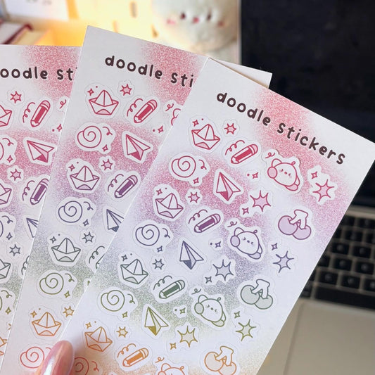 Doodle sticker sheet
