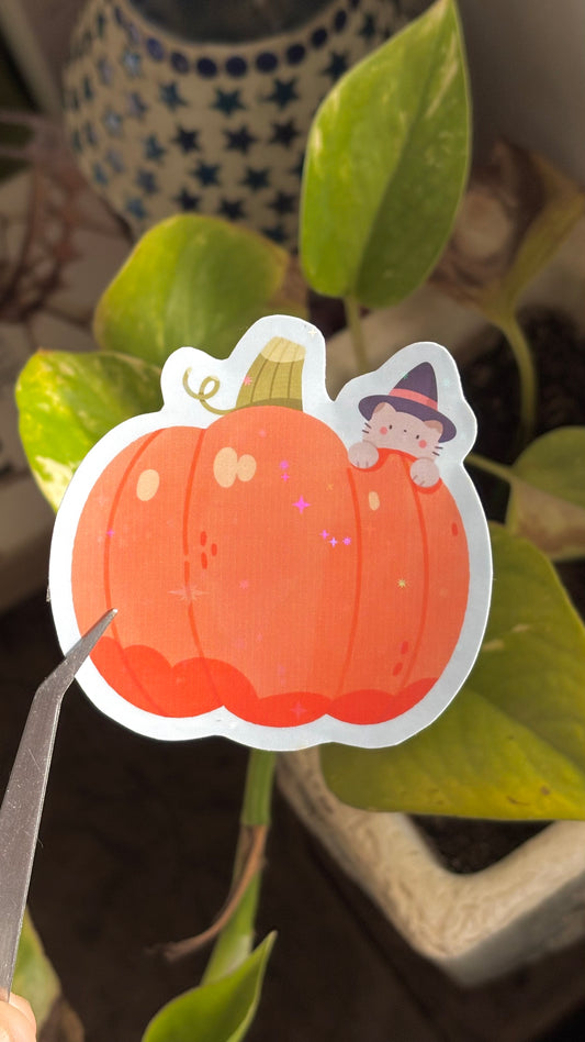 Pumpkin Cat sticker