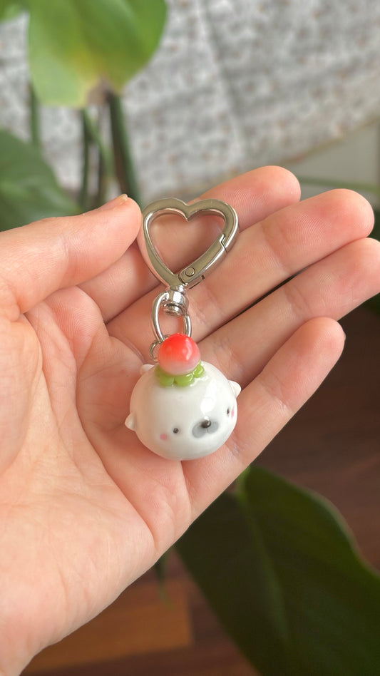 Strawberry Seal Keychain