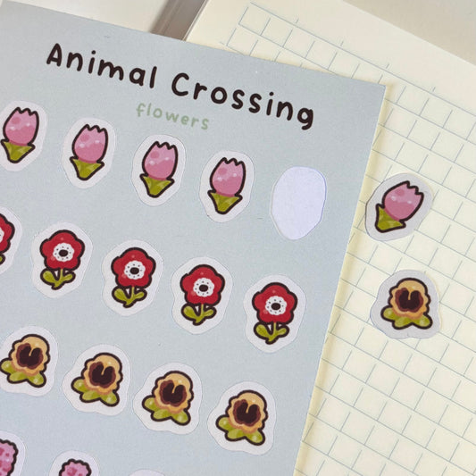 Flowers sticker sheet