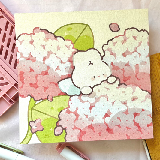 Mel's hydrangea art print