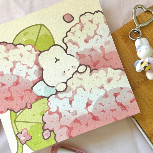 Mel's hydrangea art print